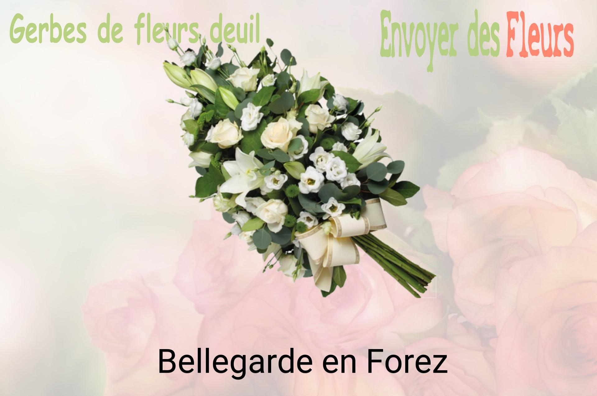Gerbe de fleurs de deuil livrée à Bellegarde-en-Forez